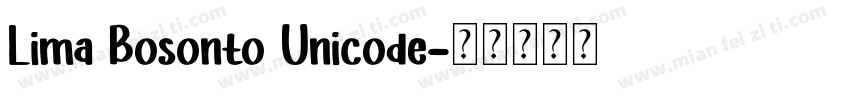 Lima Bosonto Unicode字体转换